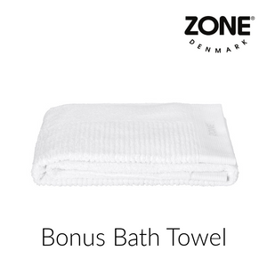 Zone Denmark LED Tabletop Mirror, 5x + Bonus Bath Towel