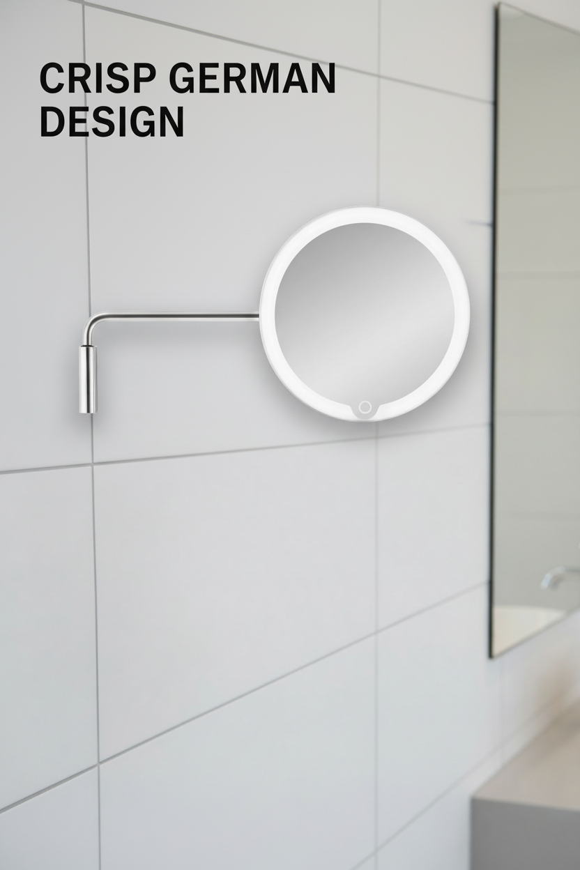Matt Stainless Steel Mirror - Mobile Format