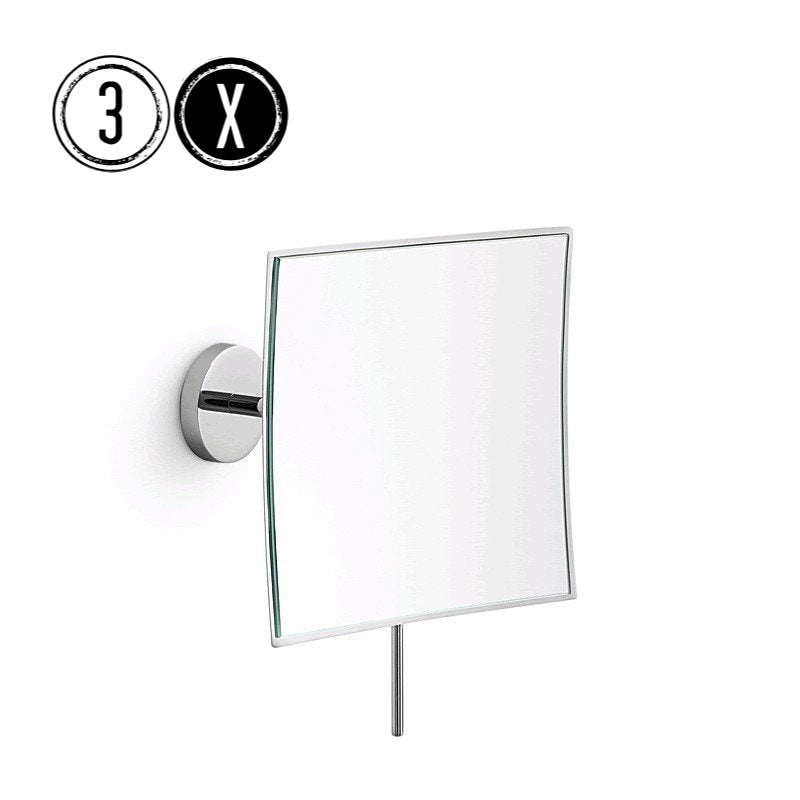 Wall Mounted Lineabeta Wall Mirror, 3x, Square 5595 - The Magnifying Mirror Store