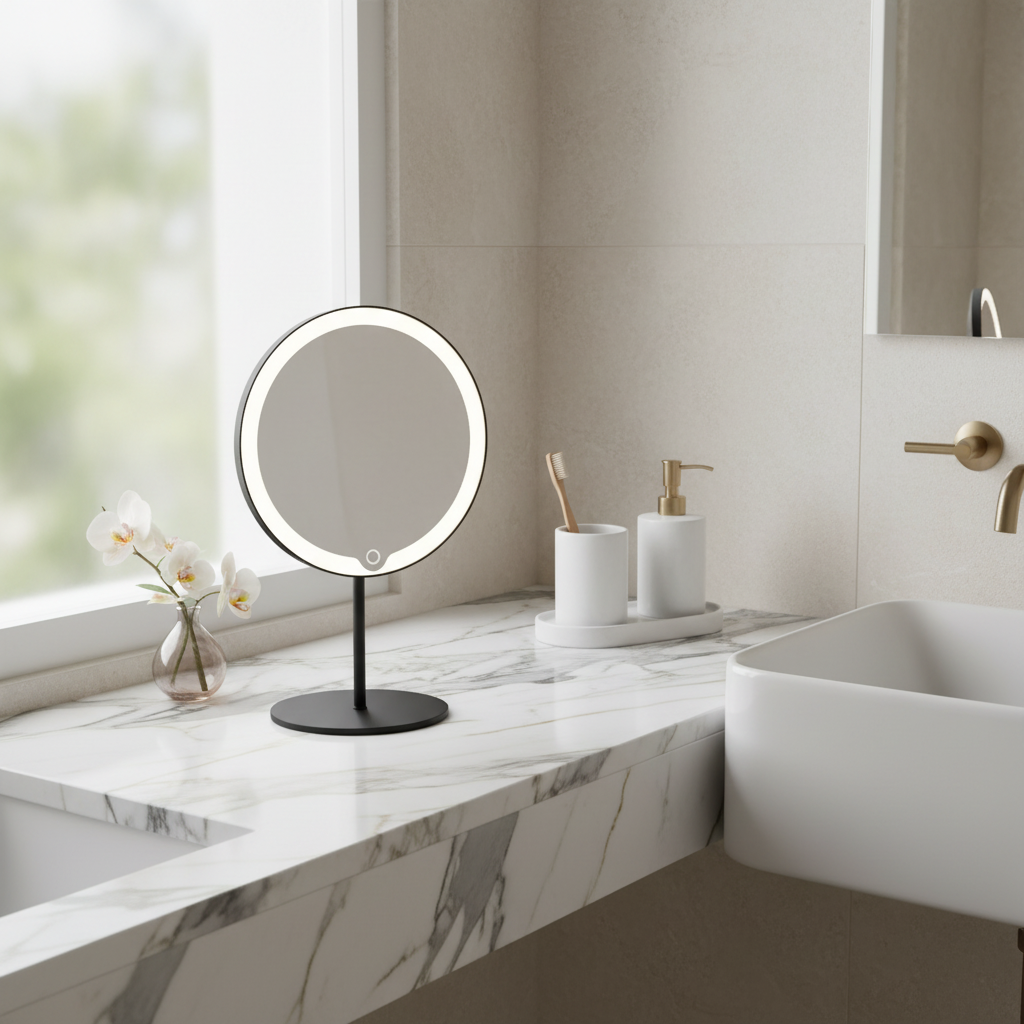 Blomus LED Vanity Mirror - Bathroom Setting