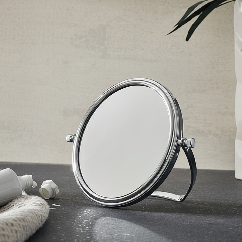 Emco 126mm Travel Mirror (210g), 5x Magnification