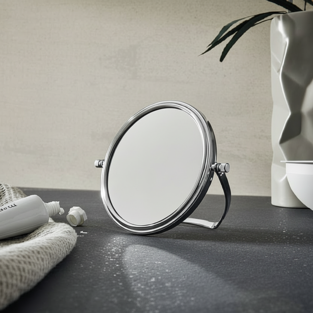 Emco 83mm Travel Mirror (110g), 5x Magnification