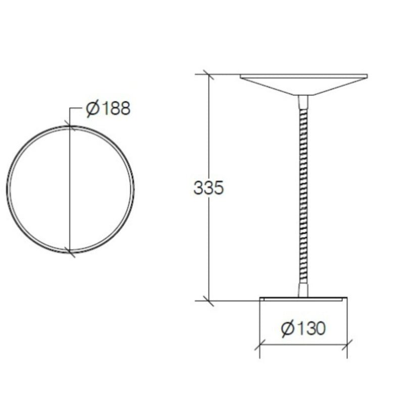 Tabletop Lineabeta Flexi Arm Tabletop Mirror, 3x 5592 - The Magnifying Mirror Store