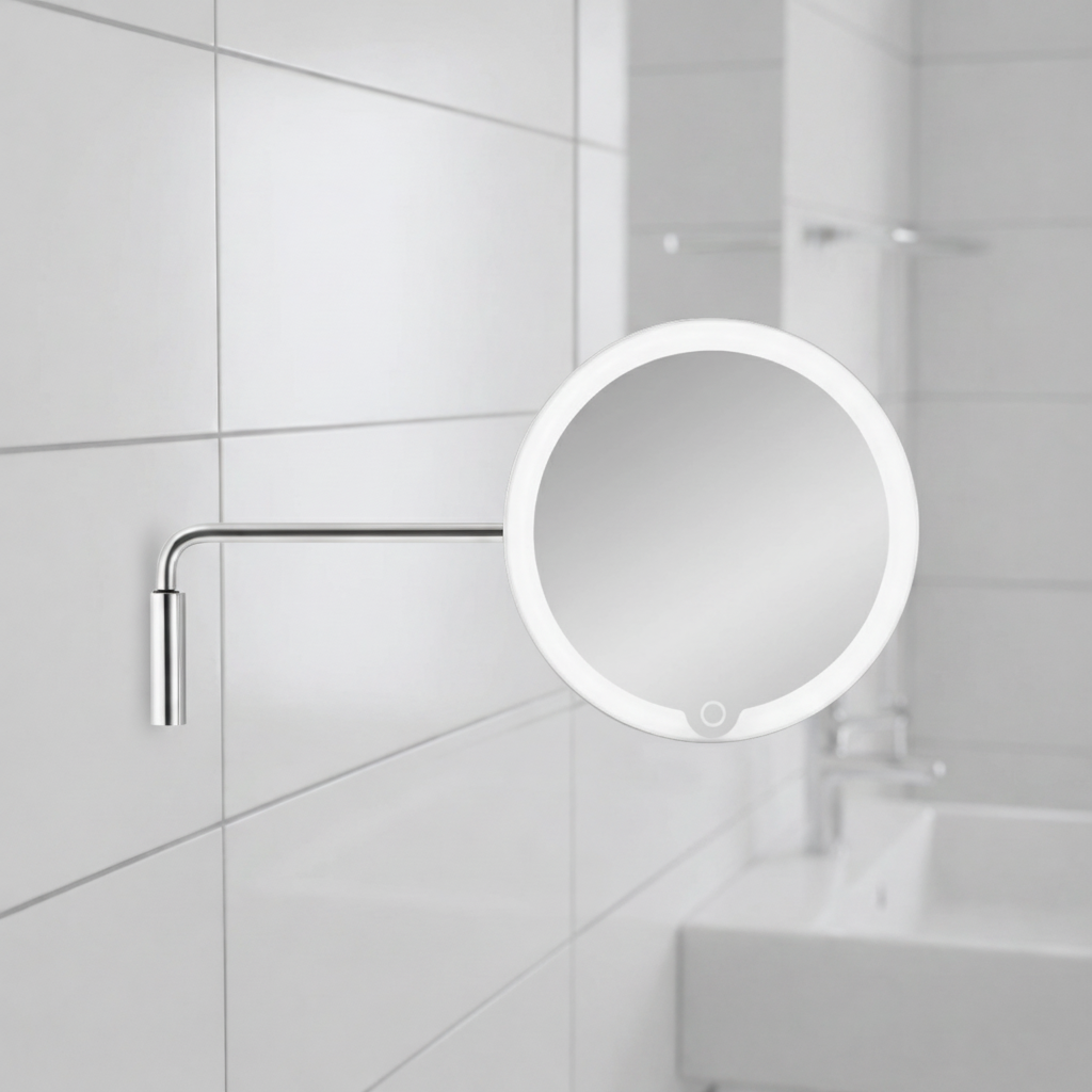 Matt Stainless Steel LED Wall Mirror - Correct Arm Only