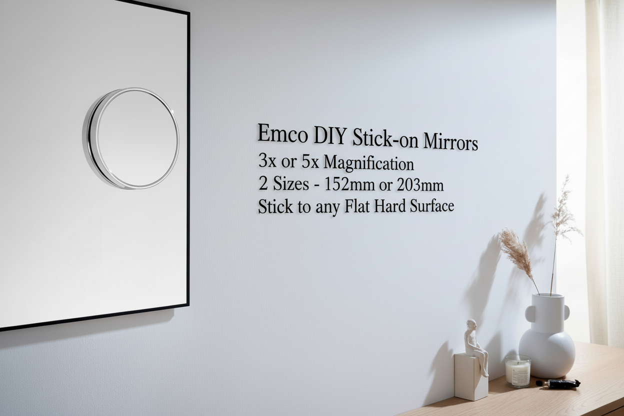 Mirror banner with improved text