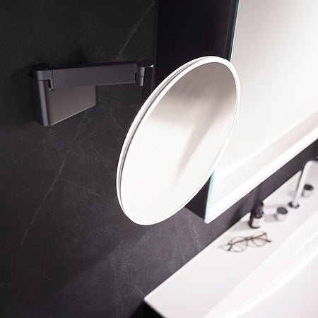 Illuminated Mirrors Emco Light System LED Mirror, BLACK, 3x Magn (8 Week Delivery) 109513331 - The Magnifying Mirror Store